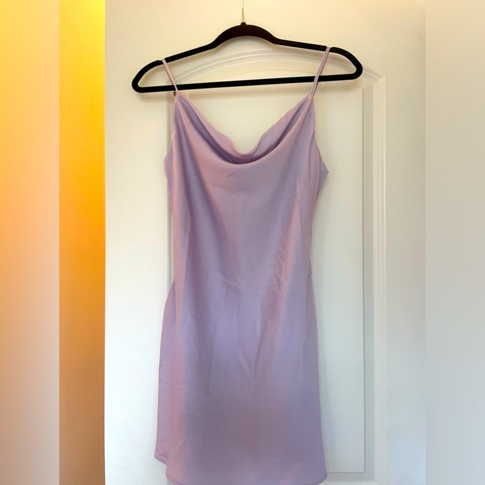 Urban Outfitters purple silky slip dress